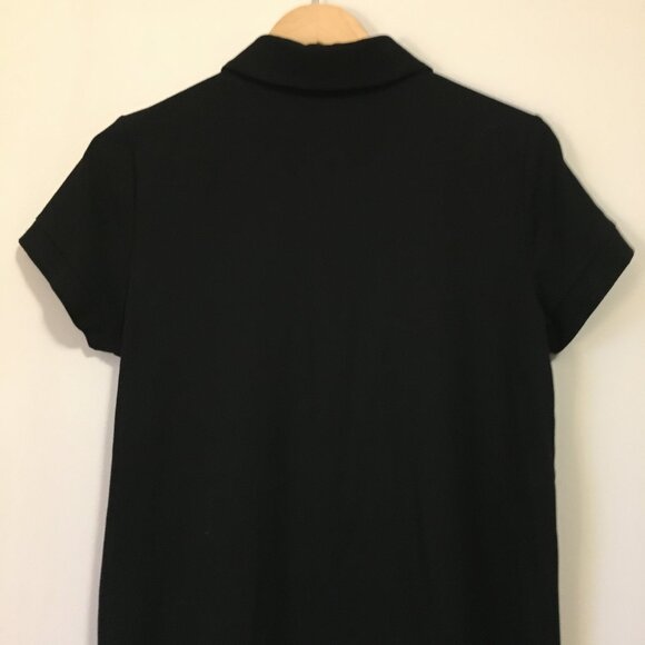 Black Simple Witch Button Up Short Sleeve Top - Picture 5 of 14